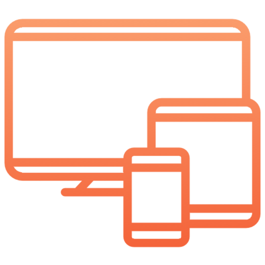 Computer icon orange gradient Copy Computer icon orange gradient Copy